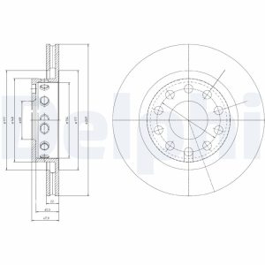 Disc frana DELPHI BG4058