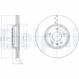 Disc frana DELPHI BG4079C