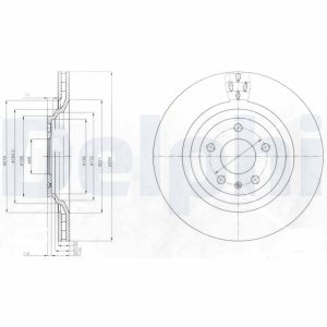 Disc frana DELPHI BG4087