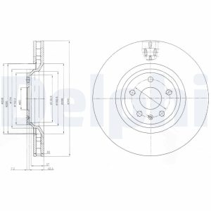 Disc frana DELPHI BG9054