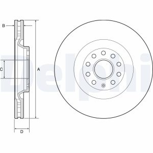 Disc frana DELPHI BG9202C