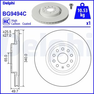 Disc frana DELPHI BG9494C