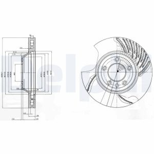 Disc frana DELPHI BG9774