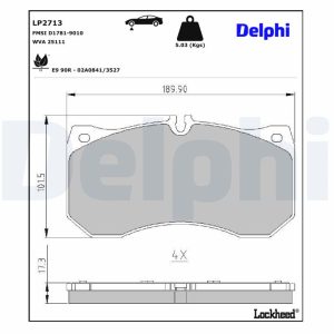Set placute frana DELPHI LP2713