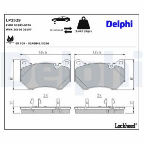 Set placute frana DELPHI LP3529