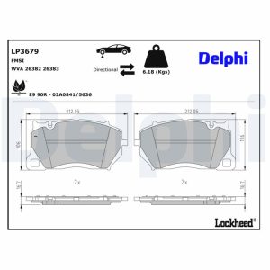 Set placute frana DELPHI LP3679