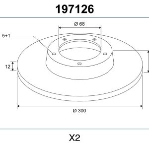 Disc frana VALEO 197126 – AUDI | AutoRival