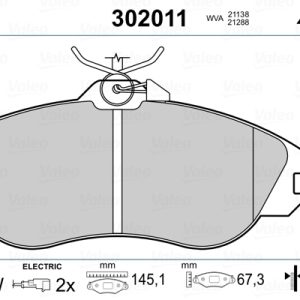 Set placute frana VALEO 302011 – AUDI | AutoRival