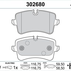 Set placute frana VALEO 302680 – AUDI | AutoRival