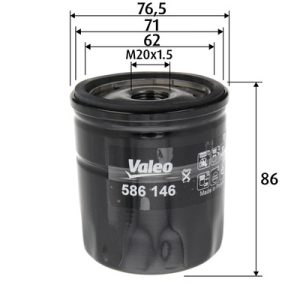Filtru ulei VALEO 586146 – AUDI | AutoRival