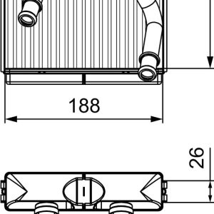 Schimbator de caldura incalzire habitaclu VALEO 811532 – AUDI | AutoRival