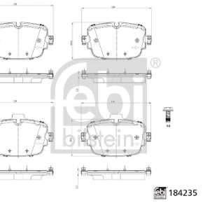 Set placute frana FEBI BILSTEIN 184235 – AUDI | AutoRival