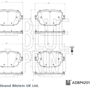 Set placute frana BLUE PRINT ADBP420127 – AUDI | AutoRival