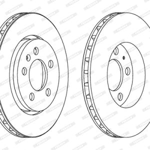 Disc frana FERODO DDF1154C – AUDI | AutoRival