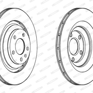 Disc frana FERODO DDF1240C – AUDI | AutoRival