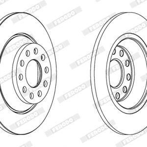 Disc frana FERODO DDF1307C – AUDI | AutoRival