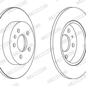 Disc frana FERODO DDF1423C – AUDI | AutoRival