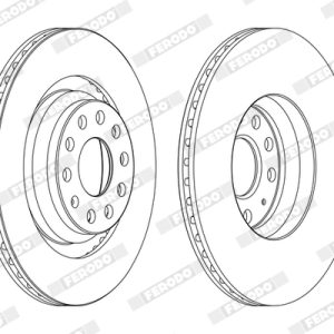 Disc frana FERODO DDF1503C – AUDI | AutoRival