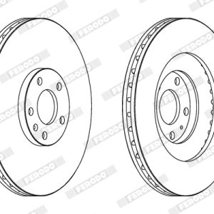 Disc frana FERODO DDF1661C-1 – AUDI | AutoRival