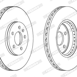 Disc frana FERODO DDF1664C – AUDI | AutoRival