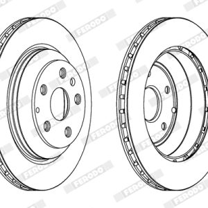 Disc frana FERODO DDF1855C-1 – AUDI | AutoRival