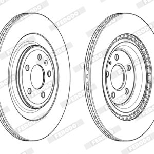 Disc frana FERODO DDF1990C – AUDI | AutoRival