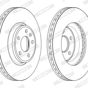 Disc frana FERODO DDF2596C-1 – AUDI | AutoRival