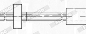 Furtun frana FERODO FHY3116 – AUDI | AutoRival