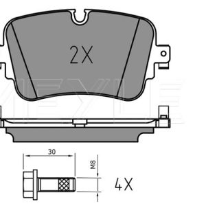 Set placute frana MEYLE 025 223 0717/PD – AUDI | AutoRival