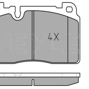 Set placute frana MEYLE 025 256 4316 – AUDI | AutoRival