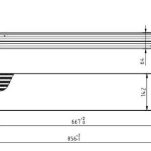 Intercooler compresor MTR 13054449