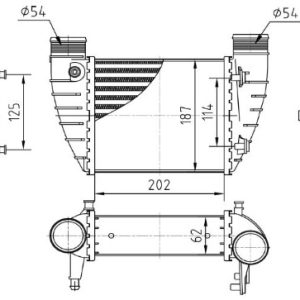 Intercooler compresor MTR 13054542