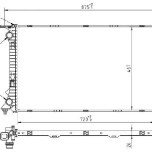 Radiator racire motor MTR 13054577