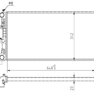 Radiator racire motor MTR 13054891