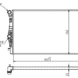 Radiator racire motor MTR 13054894