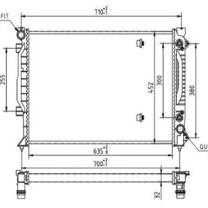 Radiator racire motor MTR 13054907
