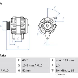 Alternator BMW Seria 3 Touring (E46) 318 i benzina 118 cai BOSCH 0 986 080 920