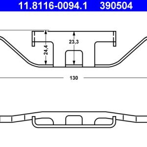 Arc etrier frana BMW Seria 3 (E46) 325 xi benzina 192 cai ATE 11.8116-0094.1