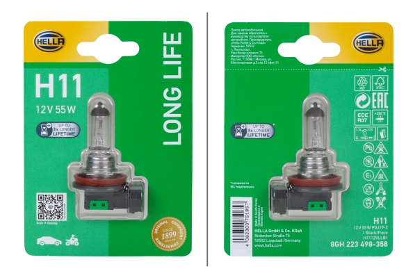 Bec far faza lunga BMW Seria 3 (E90) 318 i benzina 129 cai HELLA 8GH 223 498-358