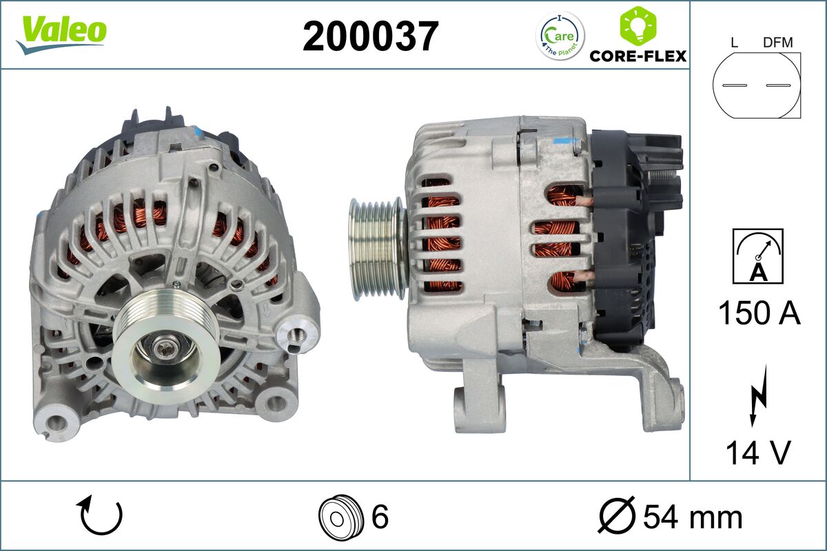 Alternator BMW Seria 3 Compact (E46) 318 td diesel 115 cai VALEO 200037