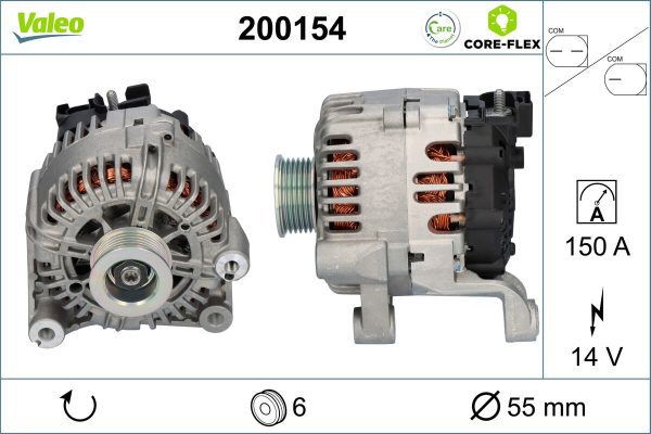 Alternator BMW Seria 3 Touring (E91) 330 xd diesel 231 cai VALEO 200154