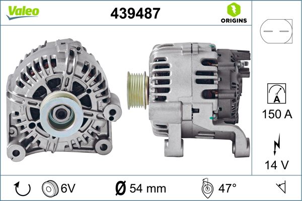 Alternator BMW Seria 3 Touring (E46) 320 d diesel 150 cai VALEO 439487