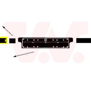 Banda de protectie bara de protectie BMW Seria 3 Cabriolet (E36) 320 i benzina 150 cai VAN WEZEL 0640584