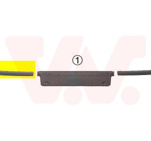 Banda de protectie bara de protectie BMW Seria 3 (E46) 320 i benzina 163 cai VAN WEZEL 0646584