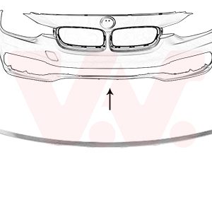 Banda de protectie grila radiator BMW Seria 3 (F30, F80) 335 i benzina 340 cai VAN WEZEL 0694580