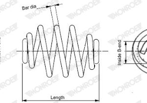 Arc spiral BMW Seria 3 Compact (E46) 325 ti benzina 192 cai MONROE SN2284