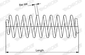 Arc spiral BMW Seria 3 (E90) 318 i benzina 136 cai MONROE SP3429