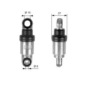 Amortizor vibratii curea transmisie cu caneluri BMW Seria 3 (E36) 325 tds diesel 143 cai GATES T39097