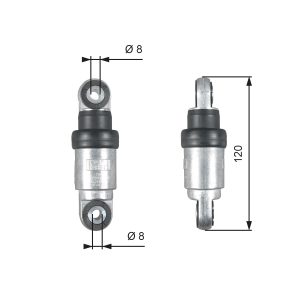 Amortizor vibratii curea transmisie cu caneluri BMW Seria 3 (E46) 320 d diesel 136 cai GATES T39215