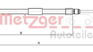 Cablu frana de parcare BMW Seria 3 Cabriolet (E46) 330 Ci benzina 231 cai METZGER 10.4137